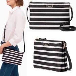 ✔️ Kate Spade New York Dawn Sailing Stripe Triple Gusset Crossbody bag